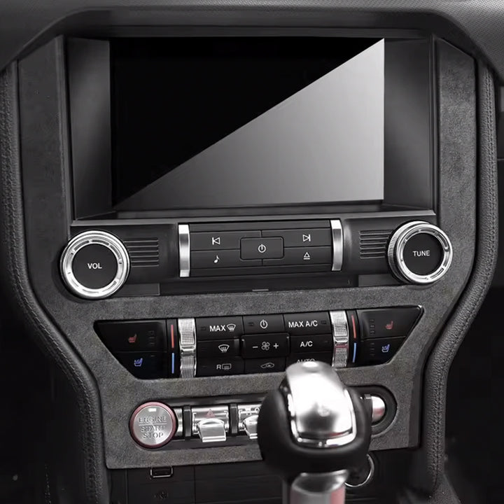 2015-23 Ford Mustang Alcantara Suede Leather Navigation Panel Sticker