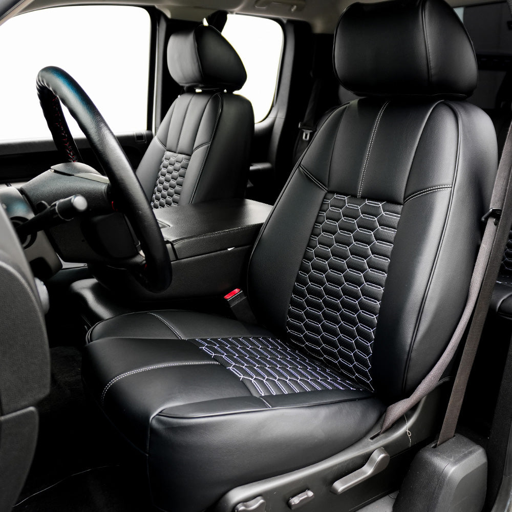 Black Microfiber Leather Driver Bottom Seat Cover – For 2007-2013 Chevy Silverado 1500/2500 HD