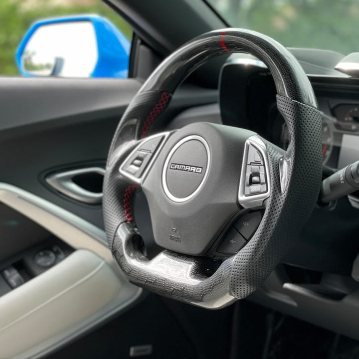 6th Gen Camaro Carbon Fiber Steering Wheel (Custom Order)