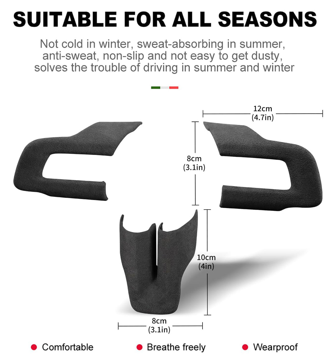 2015-23 Ford Mustang Alcantara (Suede) Steering wheel Trim