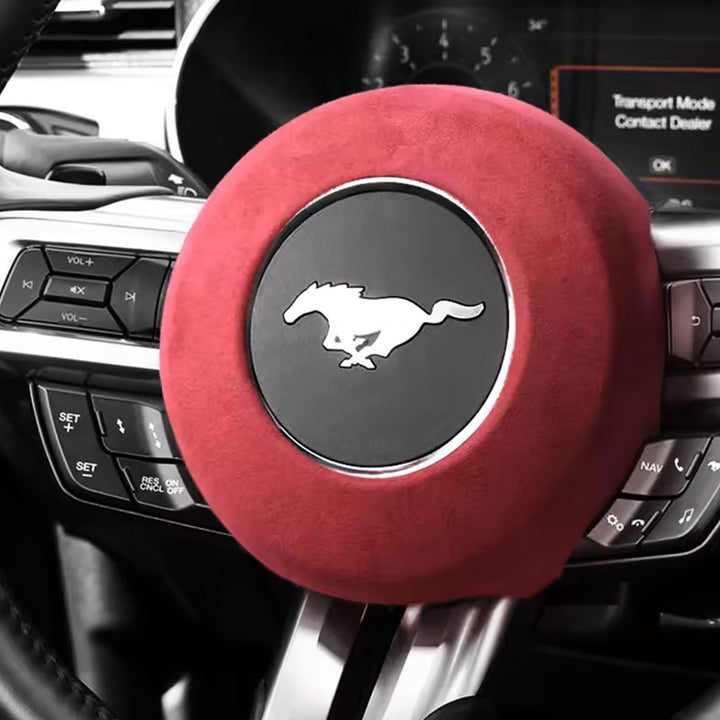 2015-23 Ford Mustang Alcantara Steering Wheel Airbag Cover