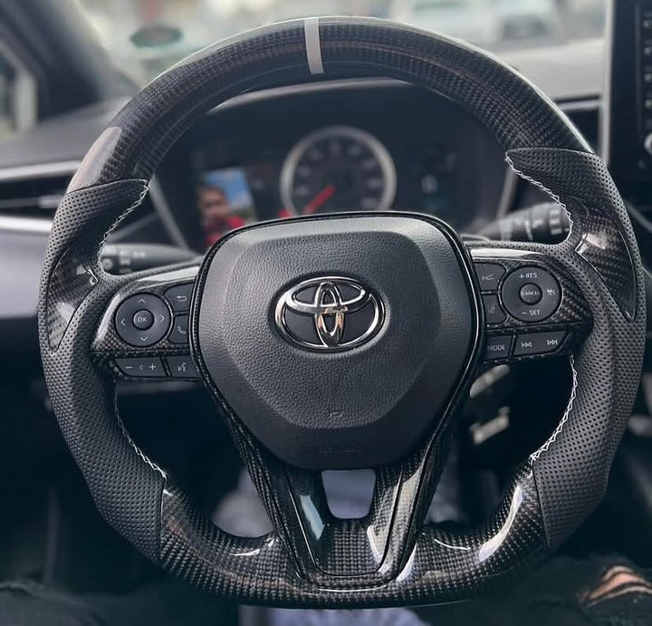 2019-25 Toyota Rav4 Carbon Fiber Steering Wheel (Custom Order)