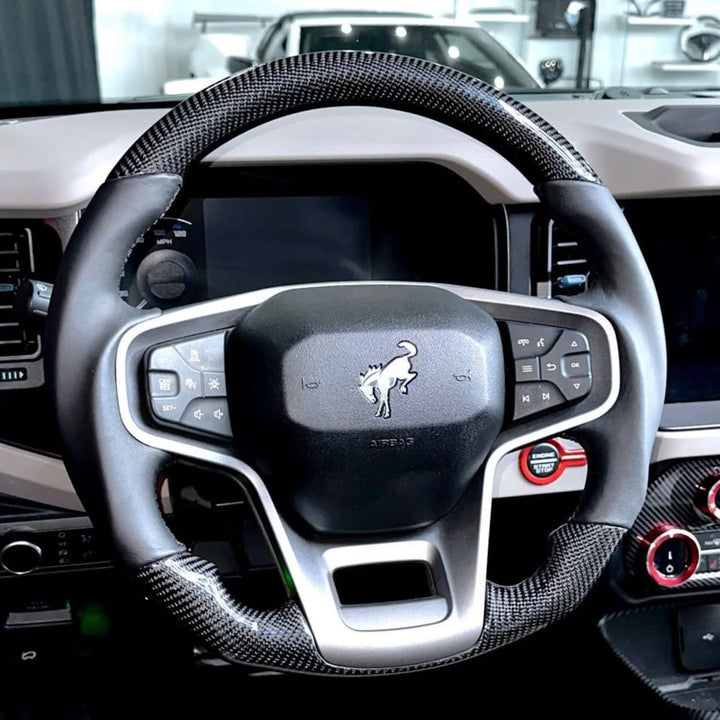 2021+ Ford Bronco Carbon Fiber Steering Wheel (Custom Order)