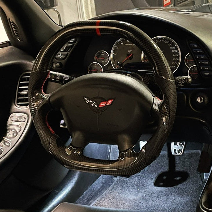 Corvette C5 Carbon Fiber Steering Wheel (Custom Order)