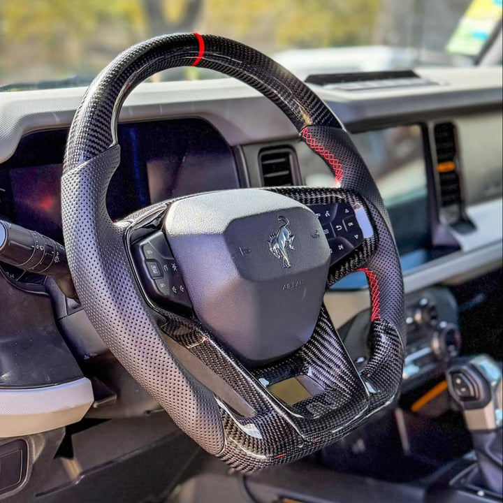 2021+ Ford Bronco Carbon Fiber Steering Wheel (Custom Order)