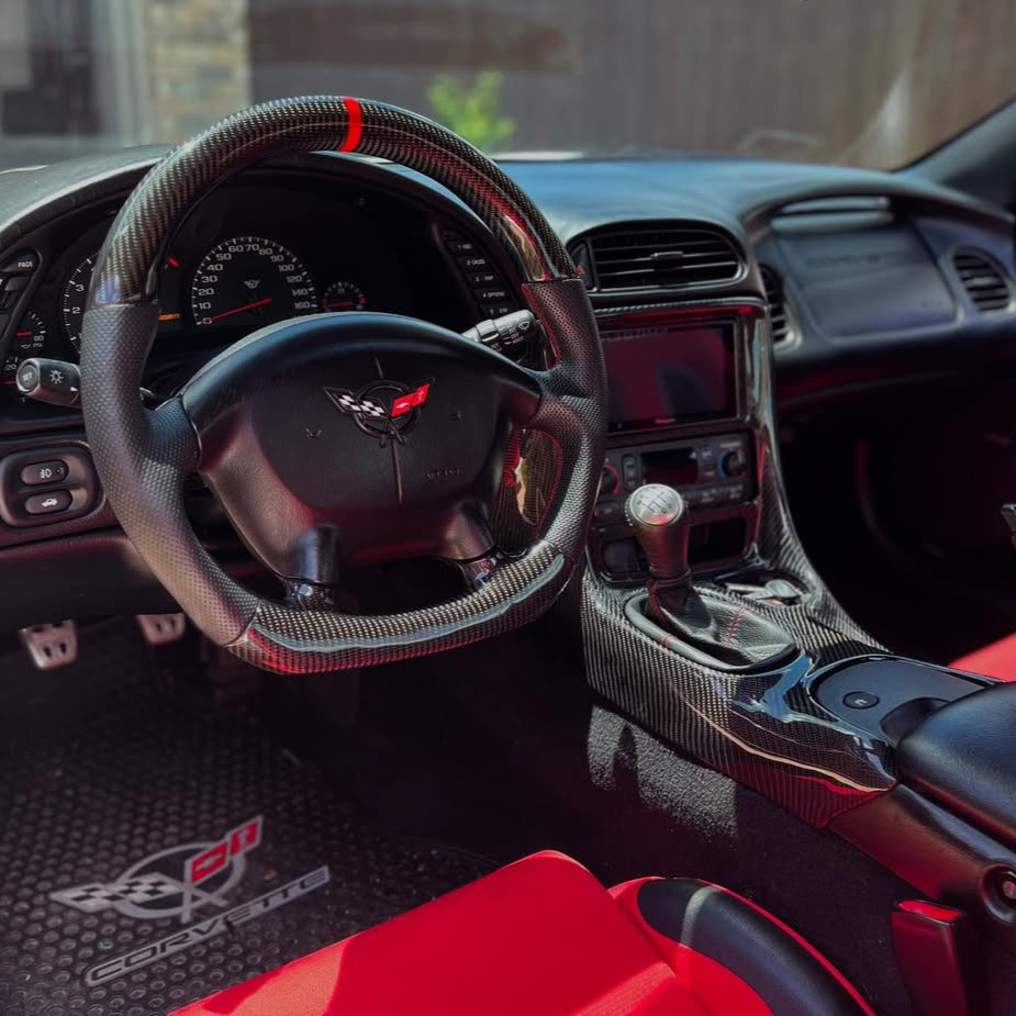 Corvette C5 Carbon Fiber Steering Wheel (Custom Order)