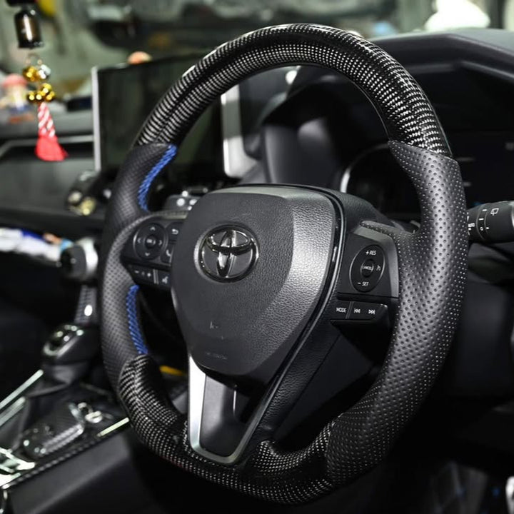 2019-25 Toyota Rav4 Carbon Fiber Steering Wheel (Custom Order)