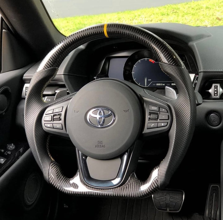 2020+ Toyota Supra Carbon Fiber Steering Wheel (Custom Order)