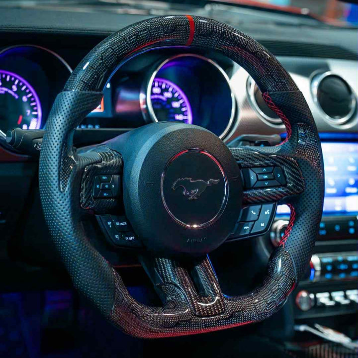 2015-17 Ford Mustang Carbon Fiber Steering Wheel