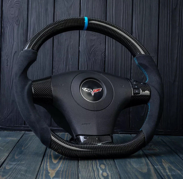 Corvette C6 Carbon Fiber Steering Wheel (Custom Order)