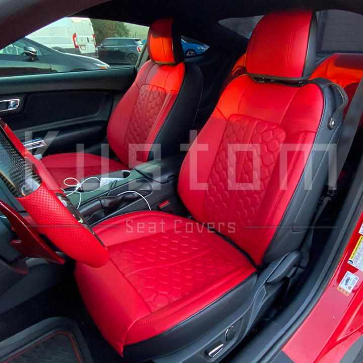 2015-23 Ford Mustang S550 Coupe Leather Seat Covers