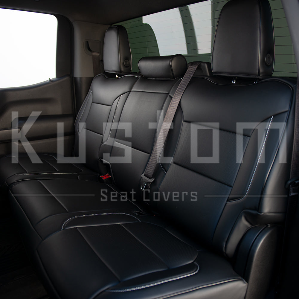 2019+ Chevrolet Silverado Premium Leather Seat Covers (Custom Order)