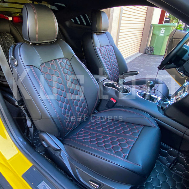 2015-23 Ford Mustang S550 Coupe Leather Seat Covers