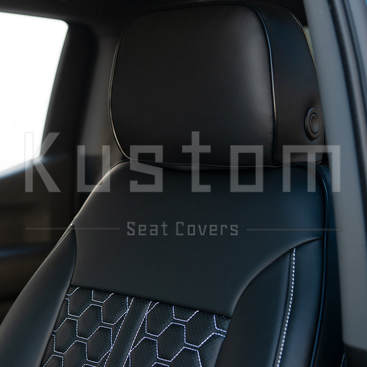 2019+ Chevrolet Silverado Premium Leather Seat Covers (Custom Order)