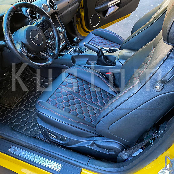 2015-23 Ford Mustang S550 Coupe Leather Seat Covers