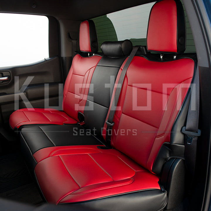 2019+ Chevrolet Silverado Premium Leather Seat Covers (Custom Order)