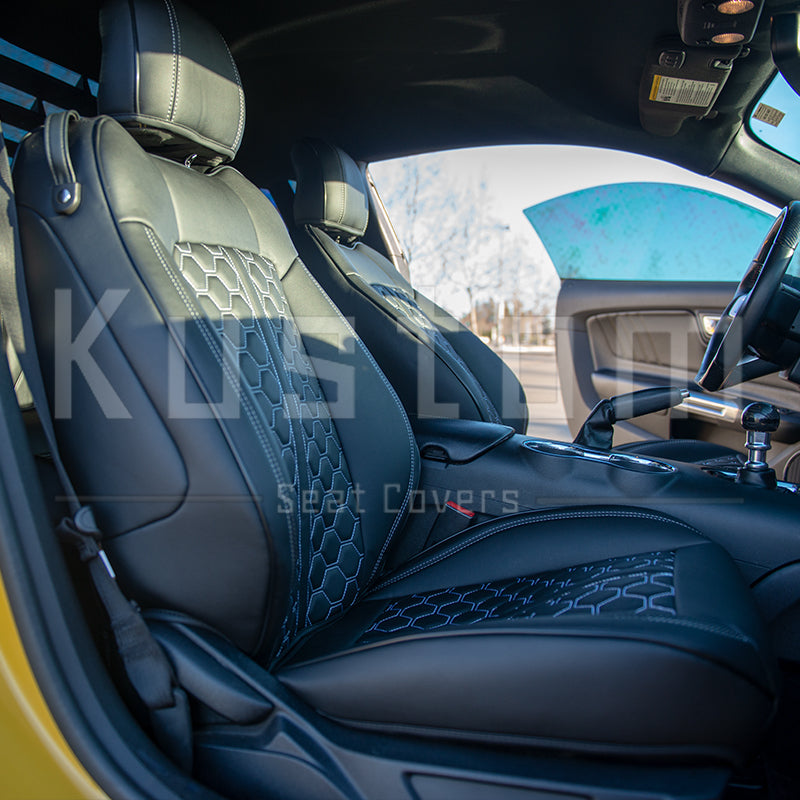 2015-23 Ford Mustang S550 Coupe Leather Seat Covers