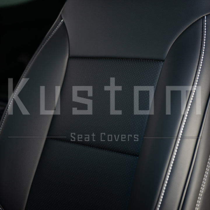 2019+ Chevrolet Silverado Premium Leather Seat Covers (Custom Order)