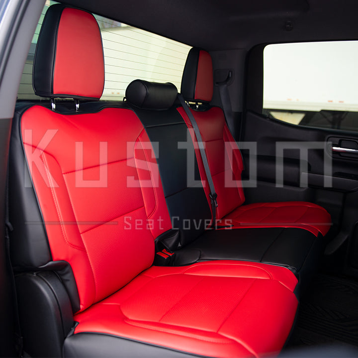 2019+ Chevrolet Silverado Premium Leather Seat Covers (Custom Order)
