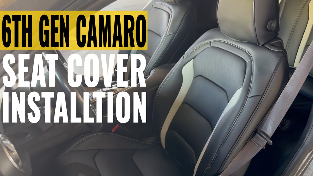 2016-Up 6th Gen Camaro Leather Seat Covers Installation @thev6camaroguy