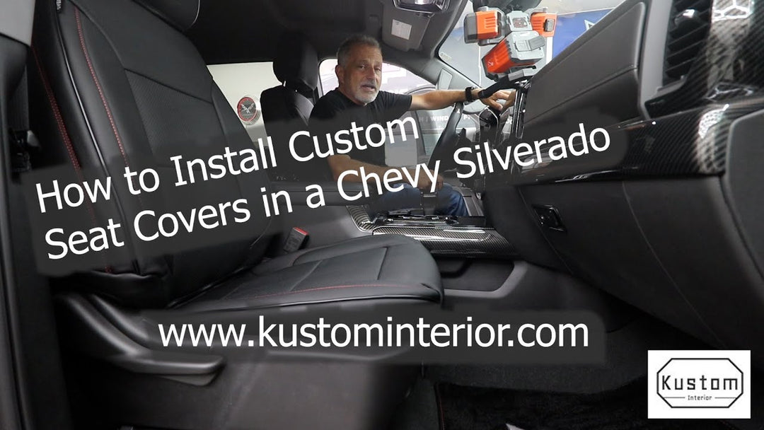19+ Silverado Premium Leather Seat Covers Installation by @THECORVETTECHANNEL