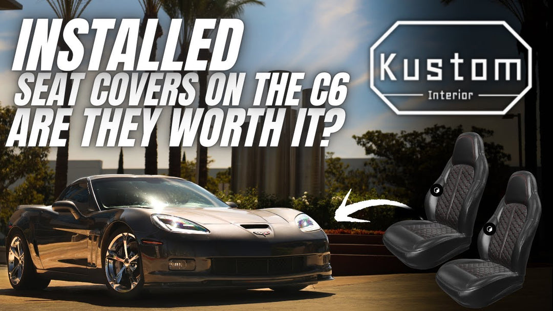Corvette C6 Custom Leather Seat Covers Installation by @fuel_yourpassion