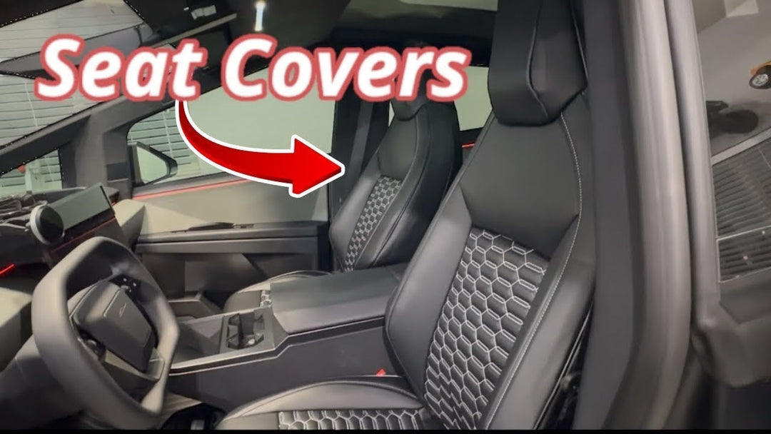 Tesla Cybertruck Custom Leather Seat Covers Installation @Myksgarage