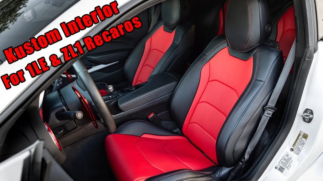 Upgrade Camaro 1LE/ZL1 Seats with Custom Leather Covers! @kustominterior