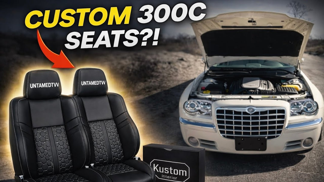 Charger Custom Performance Leather Seat Covers Installation by @UNTAMEDTV
