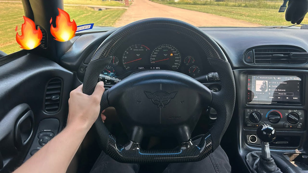 Corvette C5 Carbon Fiber Steering Wheel Installation by @c5kolsen