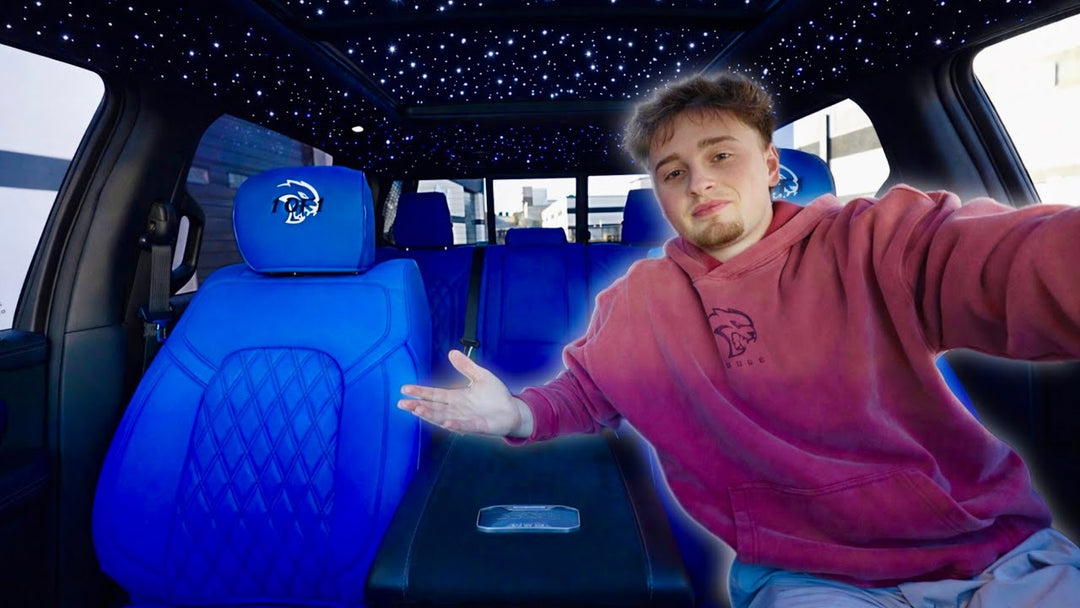 Ram 1500 TRX Leather Seat Covers Installation by @brycebalthaser