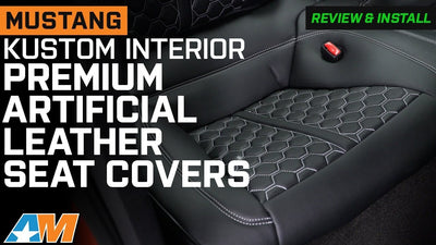 2015+ Ford Mustang Custom Seat Upholstery Kit Installation! @americanmuscle