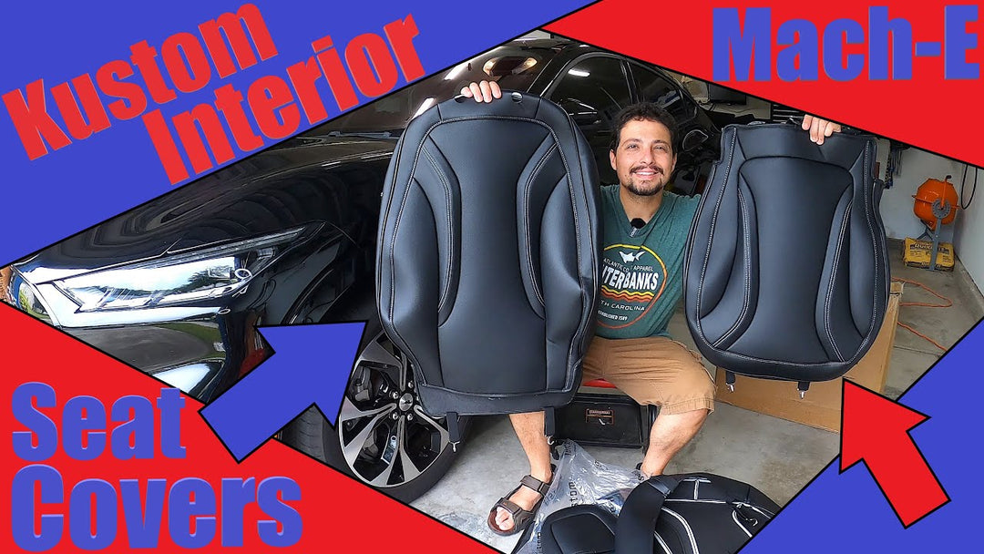 2021+ Ford Mustang Mach-E Custom Leather Seat Covers Installation @TechMotoring