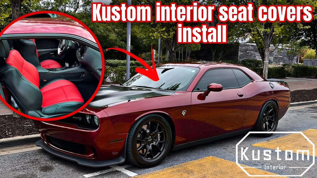 Custom Leather Seat Covers Installation for Dodge Challenger @ShunsTV