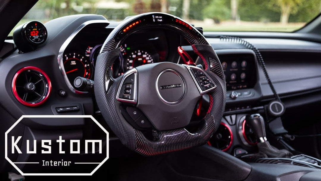 "2016+ Camaro Carbon Fiber Steering Wheel Installation @DroppinGearz