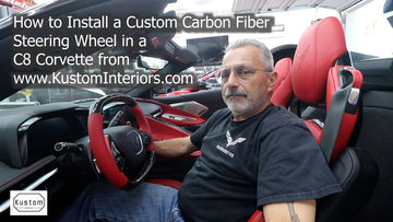 C8 Carbon Fiber Steering Wheel Installation @THECORVETTECHANNEL