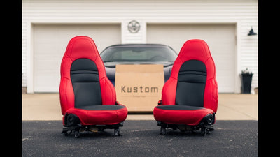 1997-2004 Corvette C5 Custom Leather Seat Covers Installation @lucidcarphotography7