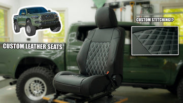 Toyota Tacoma Custom Leather Seat Covers Installation @thatgreentaco