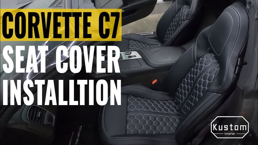 Chevrolet #Corvette #C7  Seat Cover step by step installation ft. ‪@loganbirchfield‬