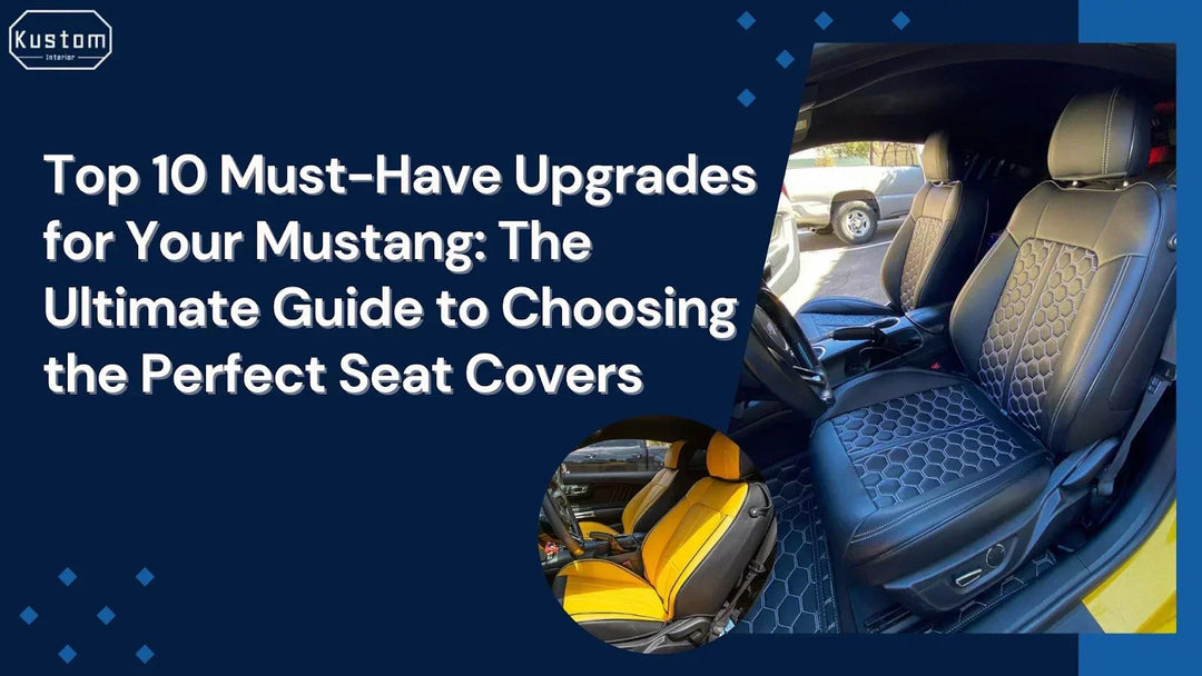 From Basic to Bold: Mustang Seat Covers That Transform Your Ride