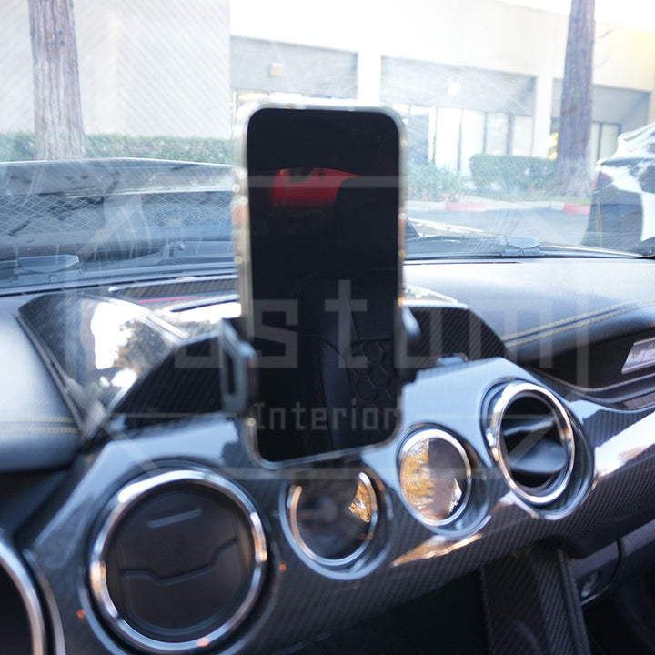 2015-23 Ford Mustang S550 Dash Panel Organizer Phone Mount