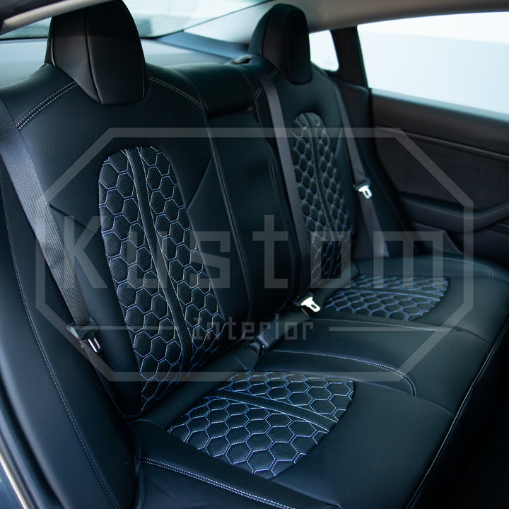 2017-23 Tesla Model 3 Custom Leather Seat Covers