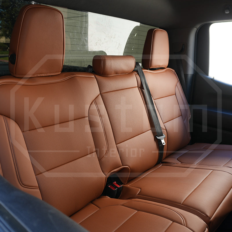 2019+ GMC Sierra Premium Custom Leather Seat Covers