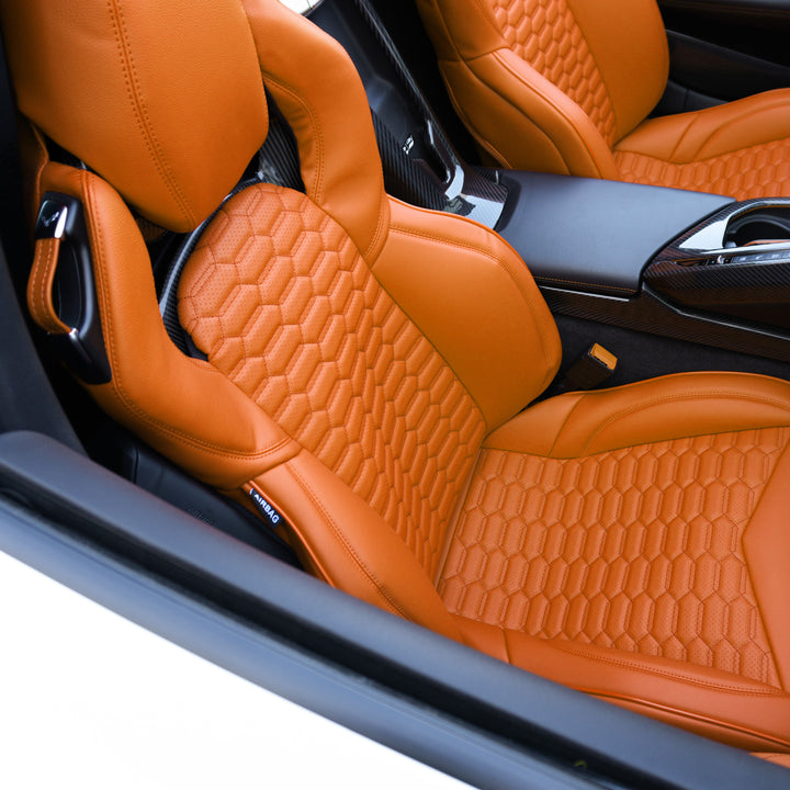 Corvette C8 Custom Leather GT2 Seat Cover (Custom Order)