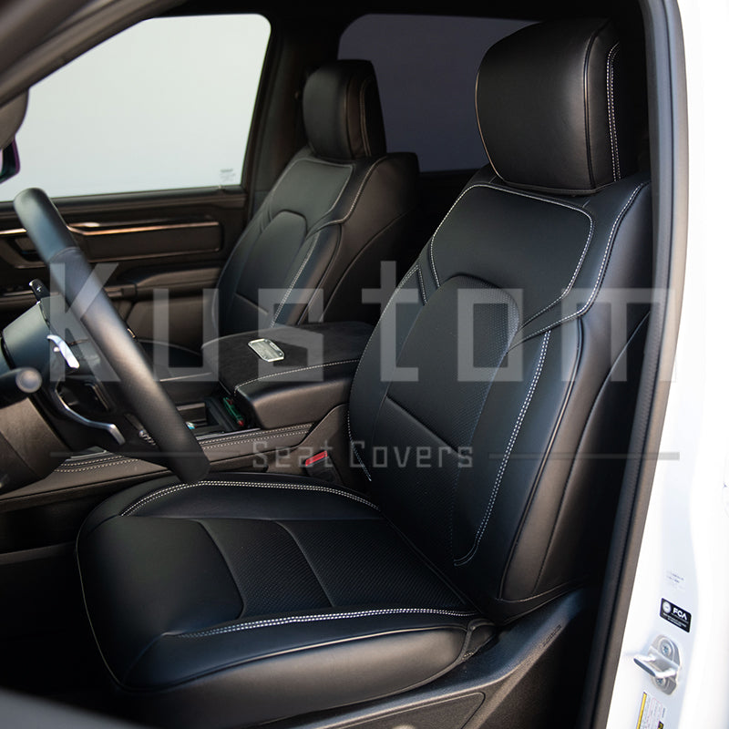 2019+ Dodge Ram 1500 Premium Custom Leather Seat Covers