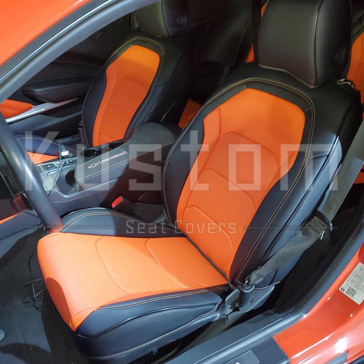 6th Gen Camaro Coupe Custom Leather Seat Covers