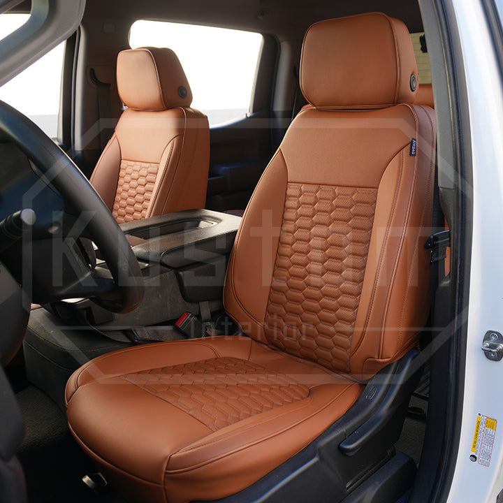 2019+ GMC Sierra Premium Custom Leather Seat Covers