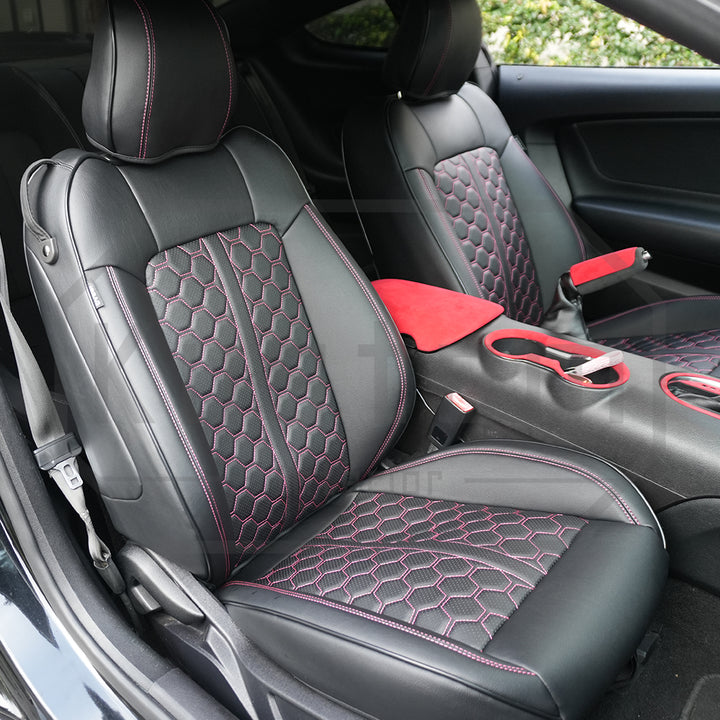 2015-23 Ford Mustang Leather Seat Covers (Custom Order)
