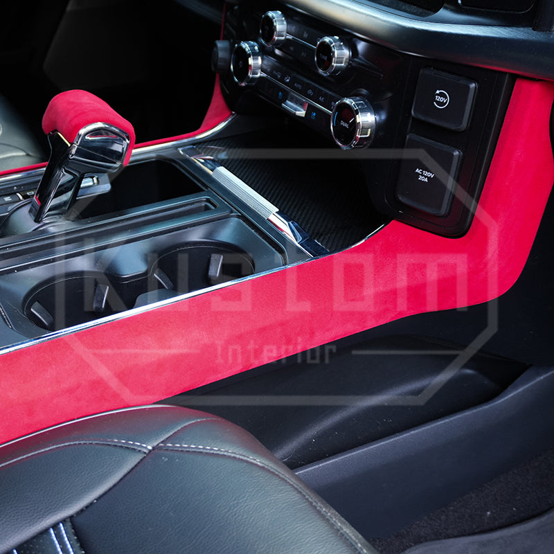 2021+ Ford F-150 Alcantara Gear Side Panel Cover