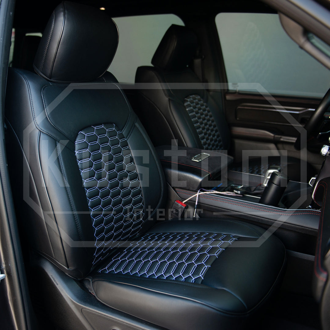 2019+ Dodge Ram 1500 Premium Custom Leather Seat Covers